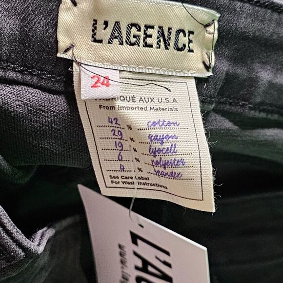 NWT L'AGENCE Margot Jean Dark Graphite 24 - Picture 3 of 6